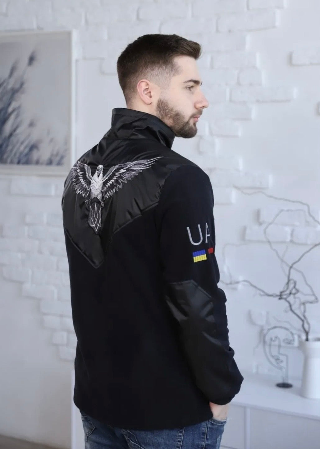 Чоловіча патріотична світшот куртка!