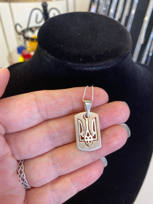Silver pendant Tryzub/…срібна підвіска Тризуб