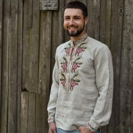 Embroidered men’s vyshyvanka/..чоловіча вишиванка