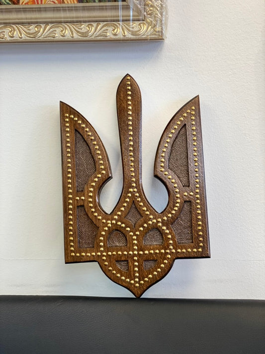 Wooden Ukrainian Trident