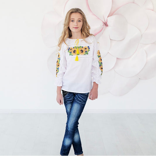 Embroidered kids blouse/..вишиванка для дівчаток