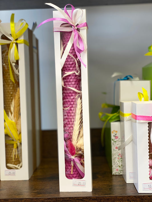 Hand made candle/..свічка воскова ручної роботи