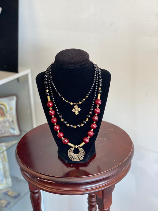 Necklace/..Намисто трьохрядне