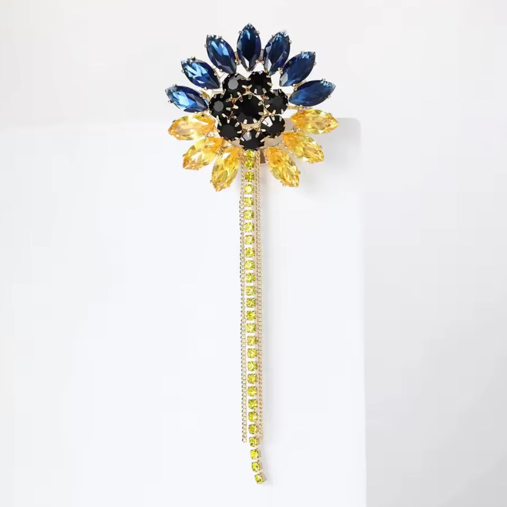 Ukrainian brooch Sonyashnyk/.. брошка Соняшник