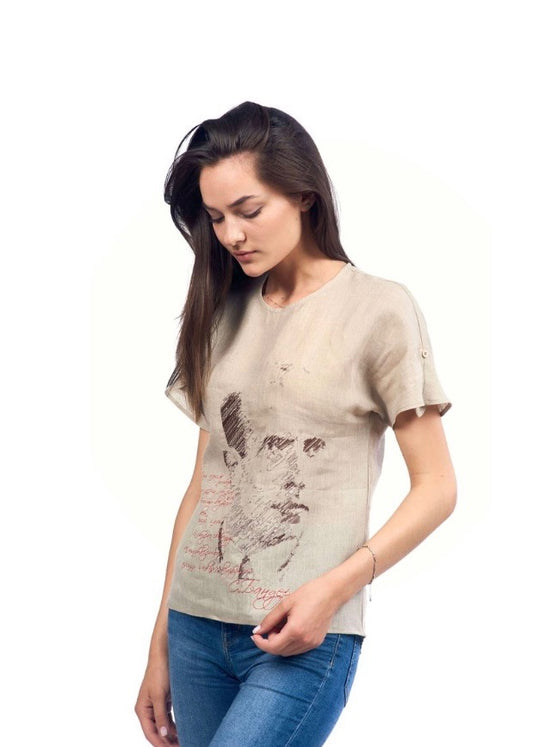 T-shirt Beige (Stepan Bandera, Female)