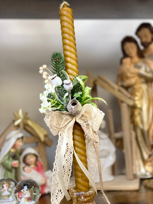 Handmade beeswax candles/ свічки воскові ручної роботи