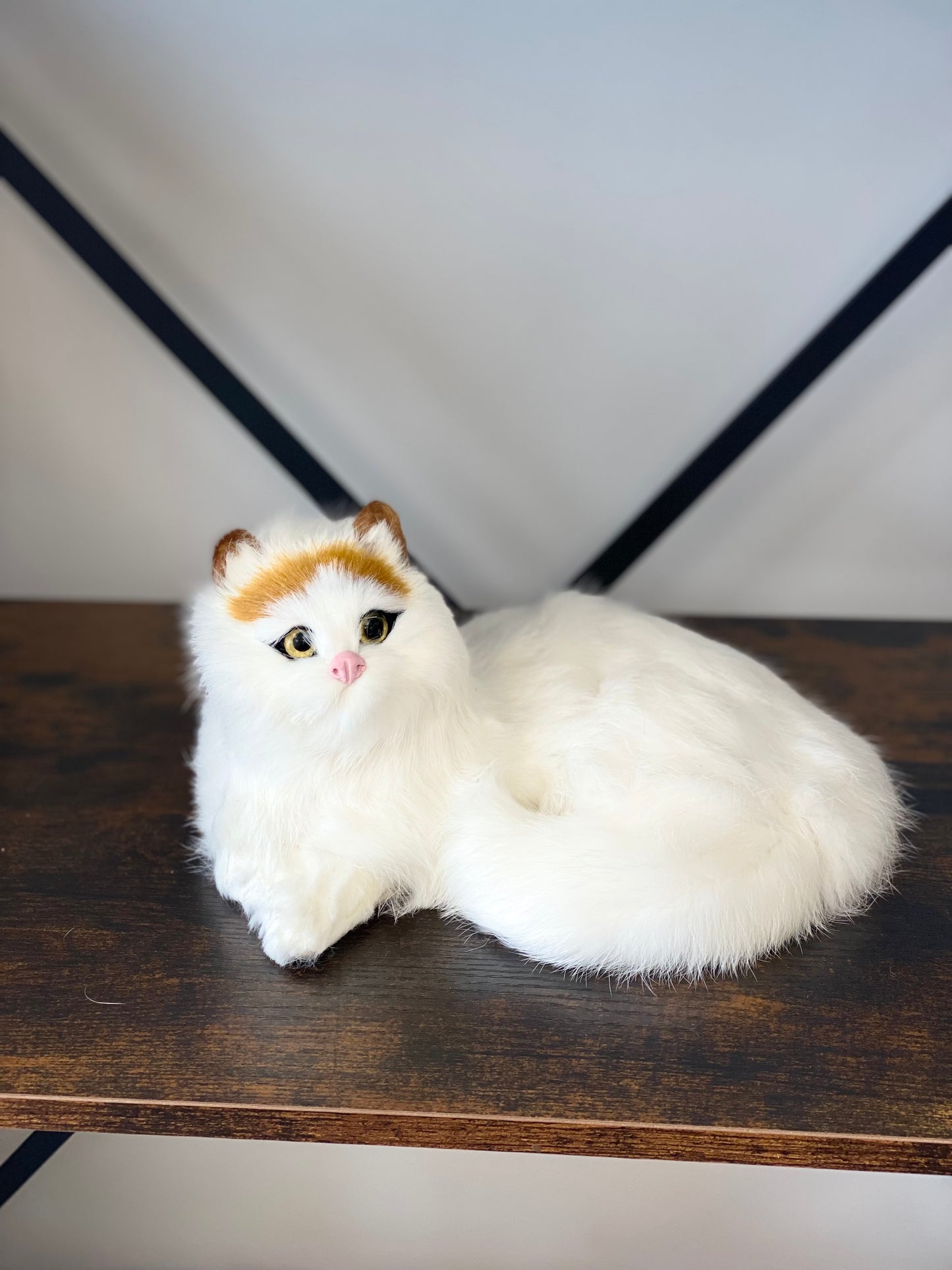 Realistic fur cat toy