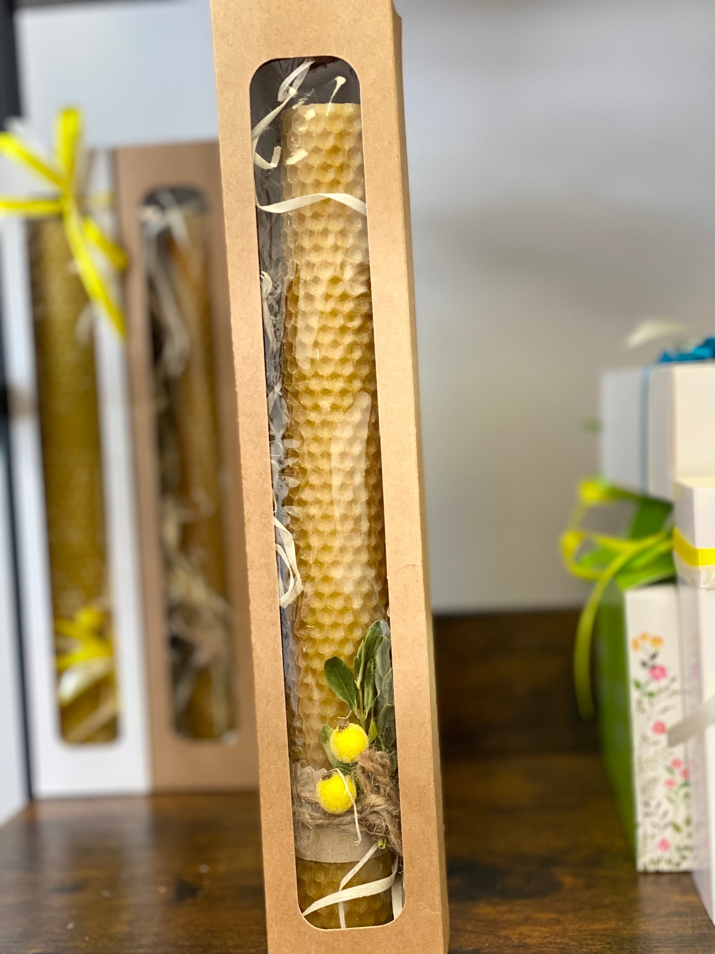 Hand made candle/..свічка воскова ручної роботи