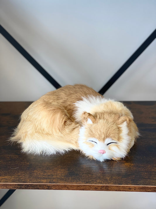 Realistic fur cat toy