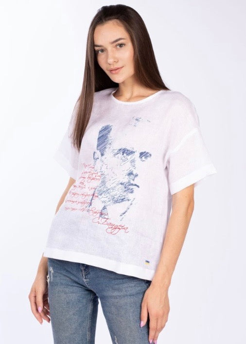 T-Shirt White (Stepan Bandera, Female)