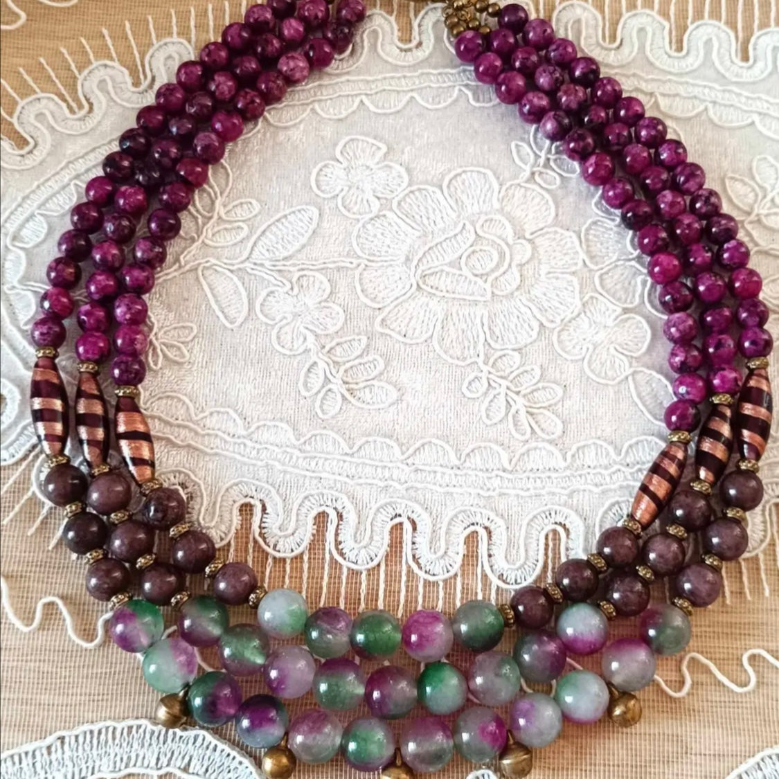Natural stone necklace/..намисто з натурального каменю