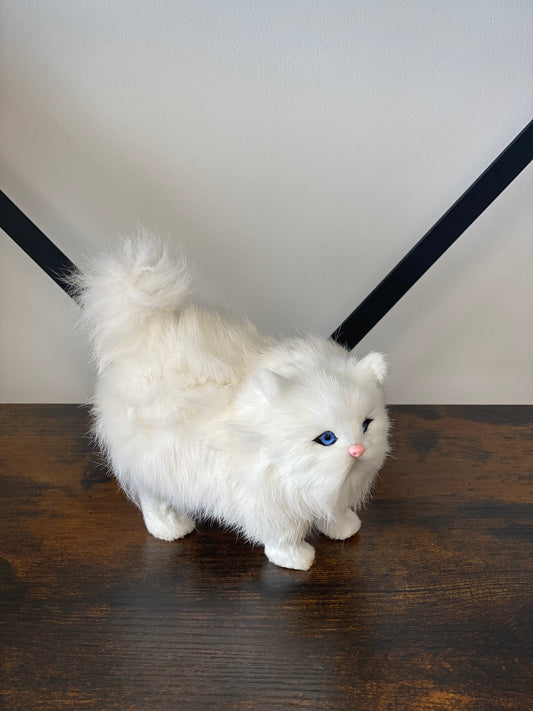 Realistic fur cat toy