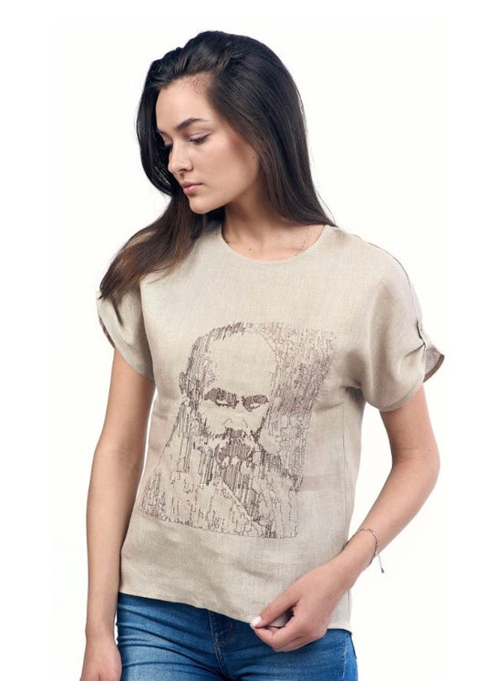 T-shirt Beige (Taras Shevchenko, Female)