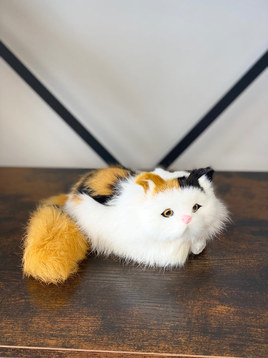Realistic fur cat toy