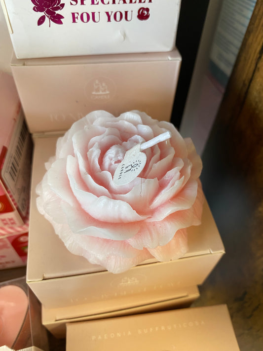Handmade candle/ свічка ручної роботи, півонія
