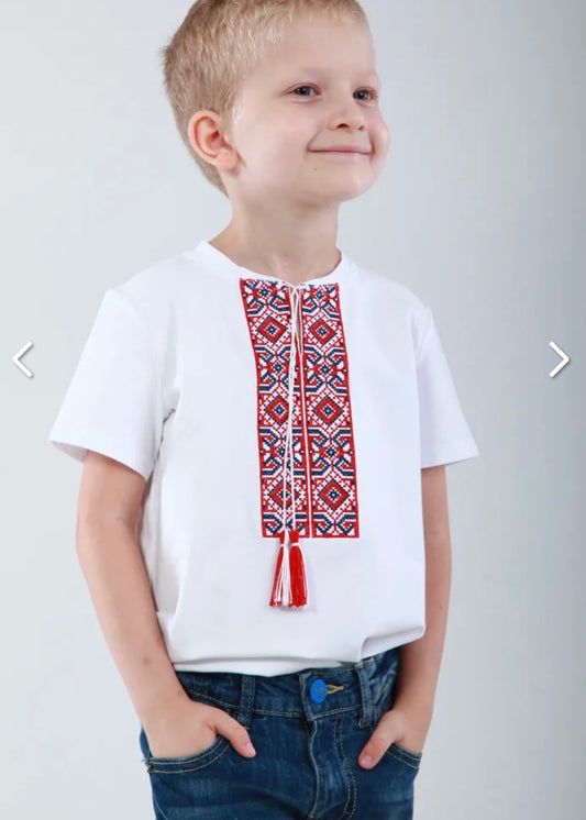 Дитяча вишита футболка для хлопчика